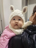 巴拉巴拉儿童帽子围巾一体防风男女童加厚保暖冬季宝宝护耳帽208424160202 实拍图
