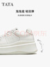 他她（TATA）孙乐言同款小白鲸厚底休闲板鞋女加绒小白鞋子GCD07AM6 白桃牛乳 37 实拍图