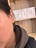 周六福足金999爱心黄金耳钉女耳饰生日礼物计价AA096006 约0.88g 一对 实拍图