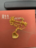 周生生黄金足金5G桃心爱心吊坠闪亮的心93170P计价2.45克 实拍图