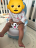 小哈伦儿童马桶婴儿坐便器婴幼儿尿盆小孩宝宝小便器3D软垫坐垫天蓝 实拍图