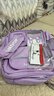 史努比（SNOOPY）小学生书包轻便儿童护脊减负双肩包痛包 四到六年级 紫色大号 实拍图
