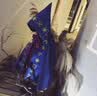 欧妮姿万圣节服装儿童披风道具装饰品万圣节装饰cosplay演出服蓝王子 实拍图
