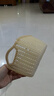 【已售10万只】仿藤编桌面收纳篮厨房零食收纳筐浴室洗澡小篮子 1个装 21*13.5*10cm 实拍图