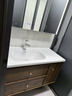 心海伽蓝（SHKL）胡桃木浴室柜陶瓷一体盆洗手盆组合智能洗脸盆柜中古风洗漱台4545 【木雅系列】智能镜柜100CM+冷热龙头 实拍图