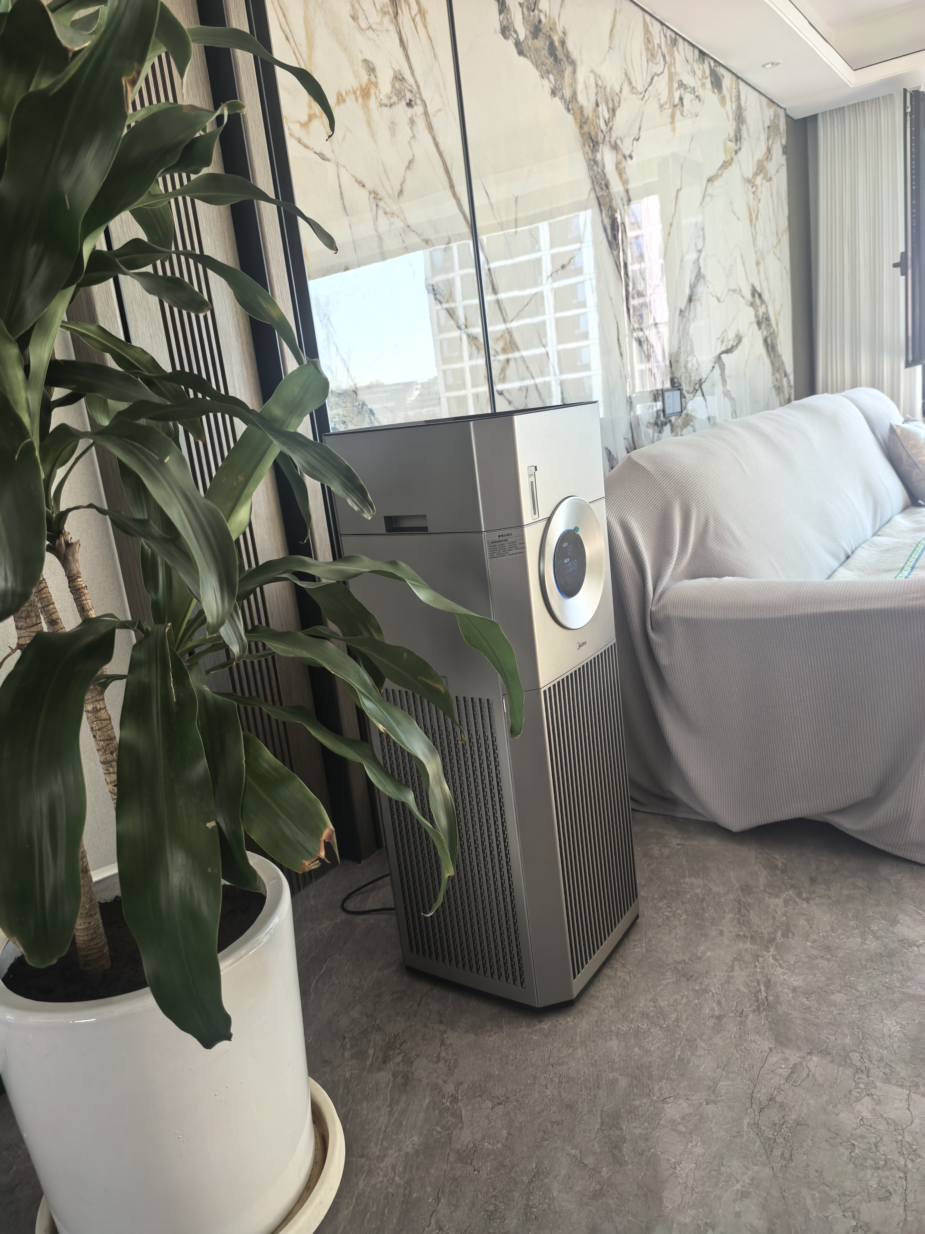 美的（Midea）空气净化器加湿一体机 家用除甲醛异味过敏原空气净化器复合离子除菌消毒机 T1000 Pro 【净化加湿一体】154㎡大空间适用 实拍图