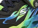 Skechers斯凯奇童鞋男童闪灯鞋秋季休闲运动鞋儿童鞋开关发光潮鞋400103L 黑色/蓝色/柠檬色/BBLM 27.5 实拍图