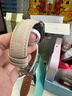 炫戴适用苹果手表S10/S9表带s11真皮apple iWatchs8/7/6/5蝴蝶扣se3商务ultra3高级男女运动皮质荔枝纹 荔枝纹蝴蝶扣皮带-杏色 适用：44/45/49/46mm表盘 实拍图