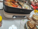 小熊（Bear）电火锅 火锅专用锅电锅 电煮锅鸳鸯锅分区控温3分钟速沸多功能一体家用火锅锅8L料理锅F80G1 实拍图