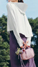 蕉下（beneunder）防晒衣女春夏新款冰丝凉感升级披肩AL118霜奶白L 实拍图
