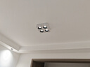 雷士（NVC）LED精品射灯方形吸顶明装斗胆灯超薄格栅灯四头COB40瓦黑杯暖白 实拍图