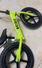 贝趣儿童平衡车1-3-6-12岁宝宝滑步车无脚踏小孩自行车男孩两轮滑行车 【升级充气轮】 12寸 亮绿 ＋骑行大礼包 2-5岁幼儿女孩圣诞节新年礼物 实拍图