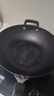 荣事达（Royalstar）章丘手工锻打铁锅圆底老式炒锅无涂层不粘炒菜锅燃气灶带盖36cm 实拍图