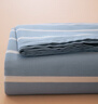 洁丽雅A类抗菌100%纯棉床单单件家用床上用品床罩230*245cm 条纹兰 实拍图