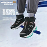 Skechers斯凯奇儿童绒绒靴保暖棉鞋男童女童高筒短靴加绒雪地靴660092L 实拍图