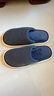 优调棉拖鞋男软底舒适居家抗菌保暖防滑静音大码地板拖鞋冬 藏青42-43 实拍图