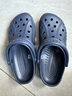 CROCS卡骆驰洞洞鞋贝雅男鞋女鞋轻便耐磨一脚蹬拖鞋休闲鞋|10126 深蓝-410 40 (250mm) 实拍图