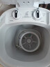 小鸭牌4.5公斤半全自动波轮迷你洗衣机 小型母婴儿童宝宝家用半自动单桶大家电 洗内衣袜子机 4.5kg蓝光款【+沥水篮】 实拍图