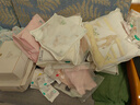 全棉时代新生儿衣服半背衣无骨纯棉宝宝和尚服婴儿护肚上衣漫舞花园 59码 实拍图
