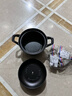 珐宝（staub）多功能珐琅铸铁锅家用煲汤焖烧炖炒锅烹饪锅具电磁炉厨房好物 复古圆炖锅黑色 12cm 实拍图