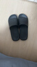 京东京造【抗菌皮纹拖】eva软弹家居防臭浴室新款拖鞋男士 黑色42-43 实拍图