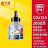 天威 Q2612A/CRG303碳粉 适用惠普HP M1005 MFP 1020plus 1020 佳能LBP2900+ 加黑带漏斗 12A墨粉 实拍图