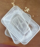 一次性餐盒带盖加厚家用饭盒便当盒长方形圆形透明外卖打包盒小包 1000方形20个装 实拍图