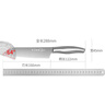 十八子作 家用菜刀不锈钢刀具切菜切肉水果刀多用刀H307 实拍图