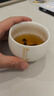 不拙羊脂玉主人杯单杯喝茶专用德化白瓷陶瓷功夫茶杯 精雕罗汉杯-静 实拍图