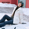 斯凯奇（Skechers）新年礼物羽绒服短款冬季立领保暖外套休闲男女同款大衣P423U038 实拍图