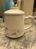 宅轻松 羊脂玉水墨茶杯陶瓷茶水分离过滤泡茶茶具中式带盖泡茶公道杯 实拍图