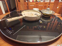 富得莱 饭菜保温板 加热菜板 暖菜板2025新款 圆形家用智能多功能带火锅电磁炉 自动恒温餐桌旋转盘神器 触控黑80cm电动旋转电磁炉火锅 实拍图