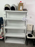唐辑书架书柜学生家用落地置物架铁艺图书架子白色五层100*35*160 实拍图