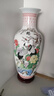 梓琦景德镇陶瓷器富贵竹书房落地大花瓶摆件复古客厅电视柜插花工艺品 大号福寿图冬瓜-配木底座 47cm 实拍图