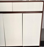 卓禾实木鞋柜家用门口入户室内靠墙新中式玄关柜大容量储物收纳鞋架 送凳 (实木圆角)云溪白140CM 组装（自行安装教程） 实拍图