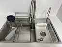 TOSO日式厨房水槽大单槽洗菜盆一体盆304升级316不锈钢台中下集渣碗池 75*46日式316L母婴级集渣水槽-圆抽拉全配置 水槽套餐 实拍图