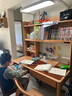源氏木语儿童家具儿童学习桌实木简约书桌书架一体桌写字家用学生课桌护眼灯阳光桌 1.3米桌+1.28米大上架（带灯） 实拍图