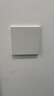 德力西（DELIXI）开关插座 295超薄哑光磨砂大板 86型墙壁电源正五孔10只装汉玉白 实拍图