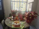 卧森 客厅岩板餐桌现代简约轻奢可伸缩折叠餐桌家用小户型长方形桌子 黑灰框架（意大利灰-12mm岩板） 1.35米 1桌6椅【皮椅】 实拍图