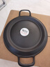 铁仕达（Telssida） 老式铸铁粗粮饼折锅烙饼锅加厚煎饼鏊子耨耨烙糕摊黄儿子烙子锅 双耳款 实拍图