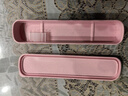 Buyer Star  餐具盒子 空 大号便携式学生塑料装的收纳盒筷子盒 24cm[粉色] 实拍图