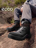 爱步（ECCO）冬季新款BOA旋钮保暖加厚高帮运动鞋 越野841424 黑色41 实拍图