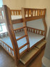 临稚胡桃木 儿童上下床实木高低床双层床上下铺床两层木床子母床 爬梯款 上铺宽1.3米下铺宽1.5米 实拍图