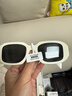 普拉达（PRADA）墨镜女款白色镜框太阳镜眼镜立体标明星款送礼物17WSF 1425S0 实拍图