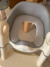 曼龙儿童马桶坐便器男女宝宝阶梯式可折叠踩脚凳洗漱凳坐便圈 云纱灰 实拍图
