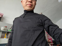 迪卡侬透气薄绒保暖休闲户外运动速干衣跑步长袖男T恤 沉稳黑M-2500809 实拍图