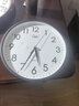 康巴丝（Compas）挂钟客厅 简约静音客厅石英钟表挂墙时钟 c2866 黑色 30.5cm直径 实拍图