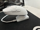 罗技（G）gpw3三代无线鼠标游戏二代升级款3代双模机械超轻鼠标生日礼物送男友 GPW3代白+无线充电底座 实拍图