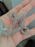 4CM果冻色半透明小抓夹半扎发小号鲨鱼夹甜美交叉碎发夹 果冻色小抓夹3个 实拍图