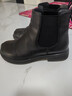 森达切尔西靴女款冬季经典简约休闲户外短靴ZTE03DD4 黑色 39 实拍图